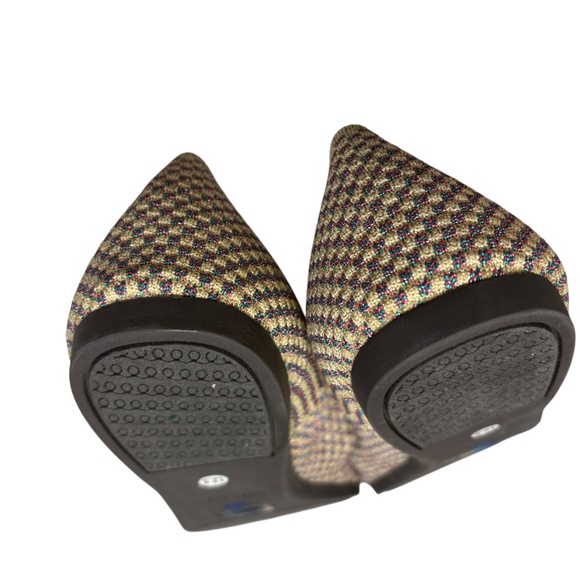 Rothy’s the point limited edition multi metallic shoes 12.5 - Picture 6 of 9